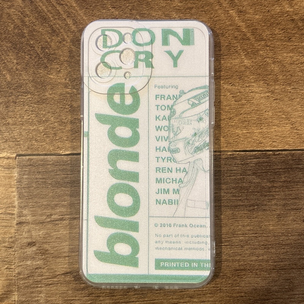 Frank Ocean iPhone 13 Pro Max White Blonde Boys Dont Cry Merch Phone Case Music